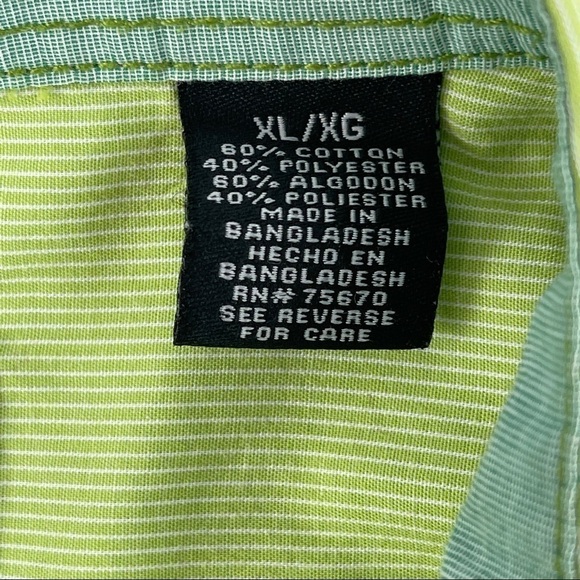 Parc 81 Button Up Shirt Mens XL Green Pockets - Picture 3 of 9